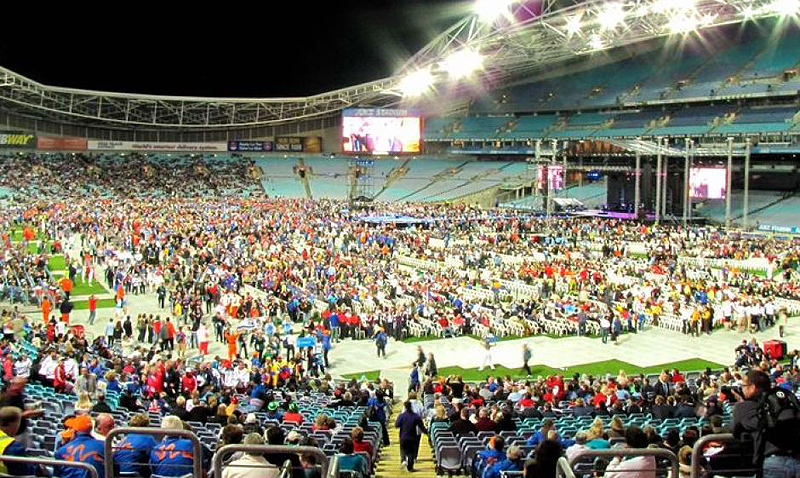 Ceremonia Inaugural de los pasados Juegos realizados en Sídney en 2009.
