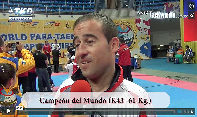 Alex Vidal (ESP) atleta de Para-Taekwondo