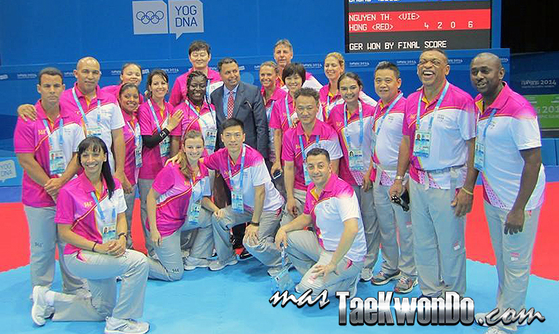 Referees Internacionales de Taekwondo en los Juegos Olimpicos Juveniles