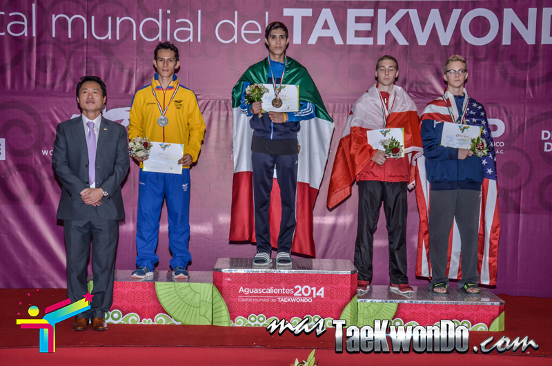 Podio Panamericano 2014, FIN Masculino -54 Kg.