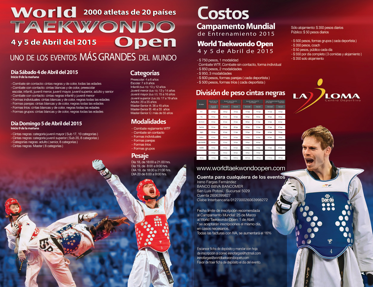 World Taekwondo Open 2015  INFO
