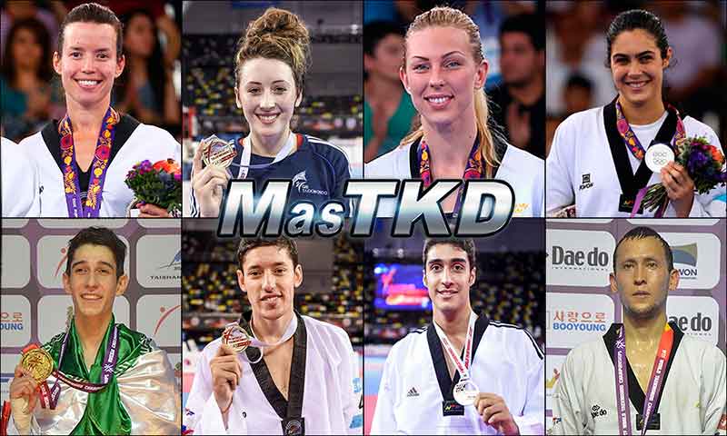 Números 1 – WTF World Olympic Ranking – Taekwondo WTF – Octubre 2015.
