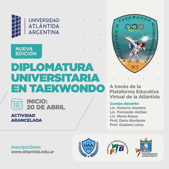 Comienza el Ciclo 2021 de la Diplomatura Universitaria en Taekwondo