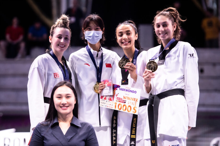 Podium_F-57kg_Roma 2022 World Taekwondo Grand-Prix