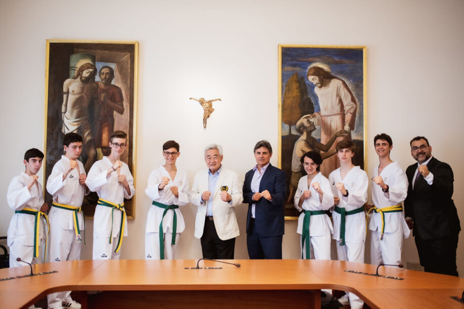 World Taekwondo President visits Taekwondo athletes at Pontifical Council of Culture of the Vatican