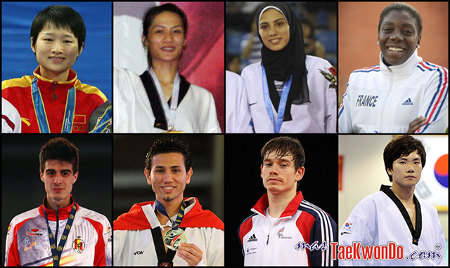 Top 16th del WTF Olympic Ranking, Julio 2012
