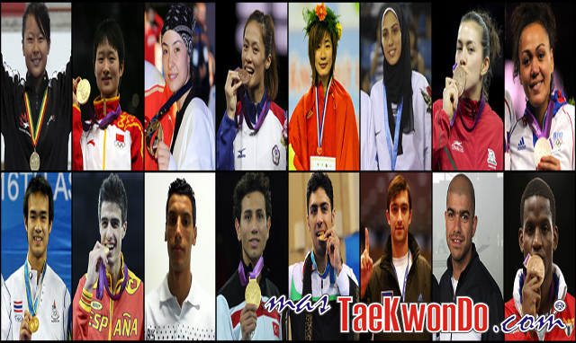 Top Ten del WTF World Ranking, Diciembre 2012