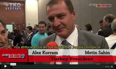 Entrevista al Presidente de la Federación Turca de Taekwondo, Metin Sahin