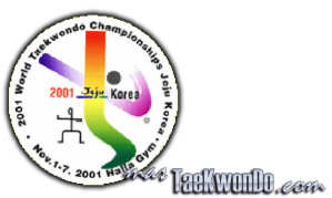 El Décimo Quinto Campeonato Mundial de Taekwondo masculino y la octava edición del femenino se celebró en el estadio "Halla Indoor Gymnasium" de Jeju (Corea del Sur) del 1 al 7 de Noviembre de 2001, con la participación de un total de 643 competidores de 90 países.