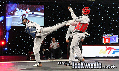 Galería de imágenes de la 2da jornada del “2013 World Taekwondo Grand Prix”, que se desarrolló en el estadio Manchester Central de esa ciudad en el Reino Unido de Gran Bretaña.