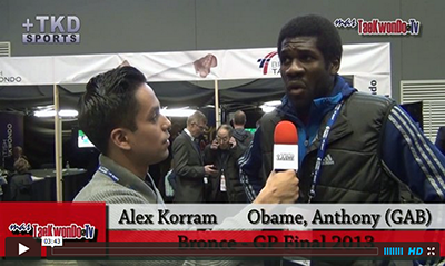 Entrevista a Anthony Obame (GAB), medalla de Bronce del GP Final 2013