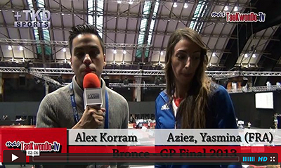 Entrevista a Yasmina Aziez (FRA) medalla de Bronce del GP Final 2013