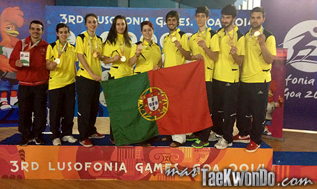 Los Juegos de la Lusofonía son un evento multideportivo que se lleva a cabo cada cuatro años y es exclusivo para países de habla portuguesa. En el Taekwondo el máximo galardón se lo llevó Portugal. En esta edición no estuvo presente Brasil.