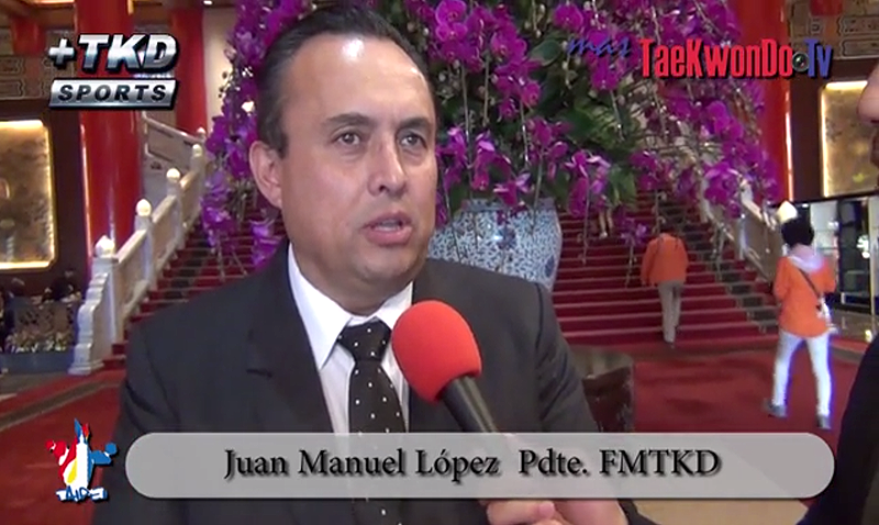 “MasTaekwondo TV” converso en exclusiva con Juan Manuel López Delgado Presidente de la Federación Mexicana de Taekwondo quien nos comentó detalles de la serie de eventos que se desarrollarán en México este 2014.