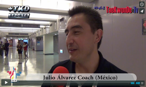 "MasTaekwondo TV" entrevistó en exclusiva al entrenador del Equipo Juvenil de México, Julio Álvarez, un legendario y destacado profesional de nuestro deporte, quien nos comenta acerca de las cuatro plazas obtenidas por "Los Aztecas" para los Juegos Olímpicos de la Juventud, "Nanjing 2014".