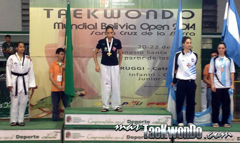 Podio G1 Bolivia Open Femenino -57 Kg.