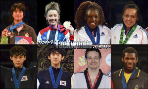 Números 1 – WTF World Olympic Ranking – Taekwondo WTF – Junio 2014.