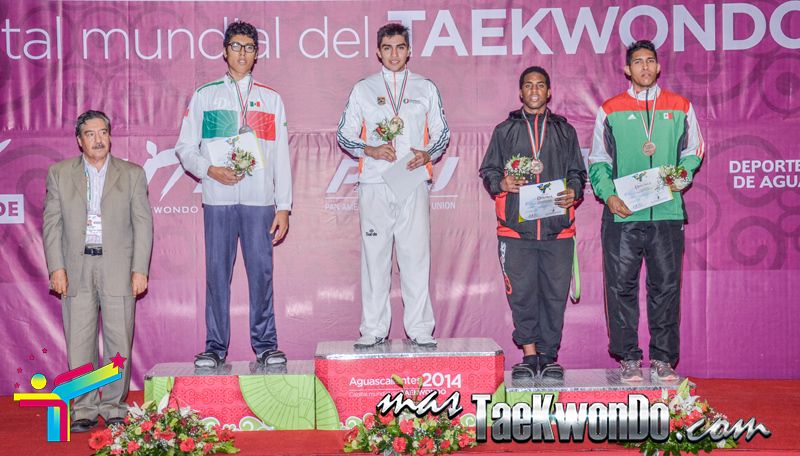 Podio Mexico Open G1, MIDDLE Masculino -87 Kg.