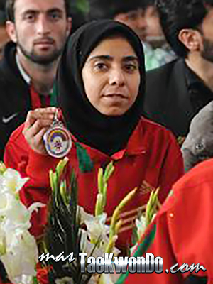 Laila Hossaini (AFG), Plata en Juegos de Asia del Sur en 2010 