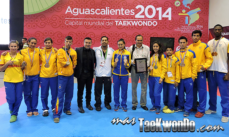 Medallistas colombianos en el Panamericano de Taekwondo 2014