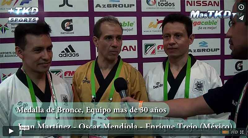 Martínez, Luna y Mendiola, medallistas mexicanos