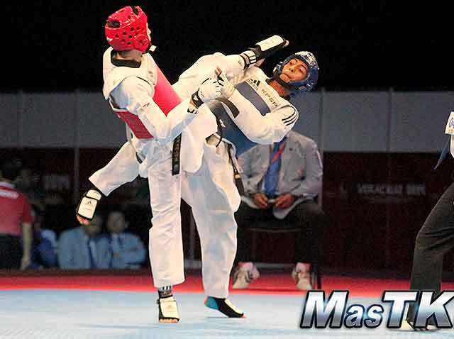 Taekwondo en los JCC Veracruz 2014 día 2
