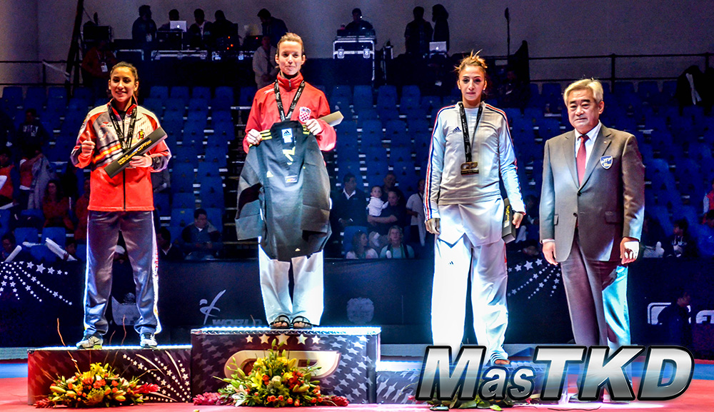 Podio F-49 Kg. - Grand Prix Final, Taekwondo, Querétaro 2014 
