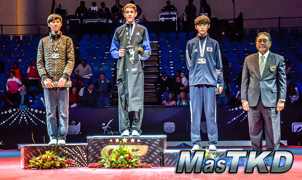 Podio M-58 Kg. - Grand Prix Final, Taekwondo, Querétaro 2014 