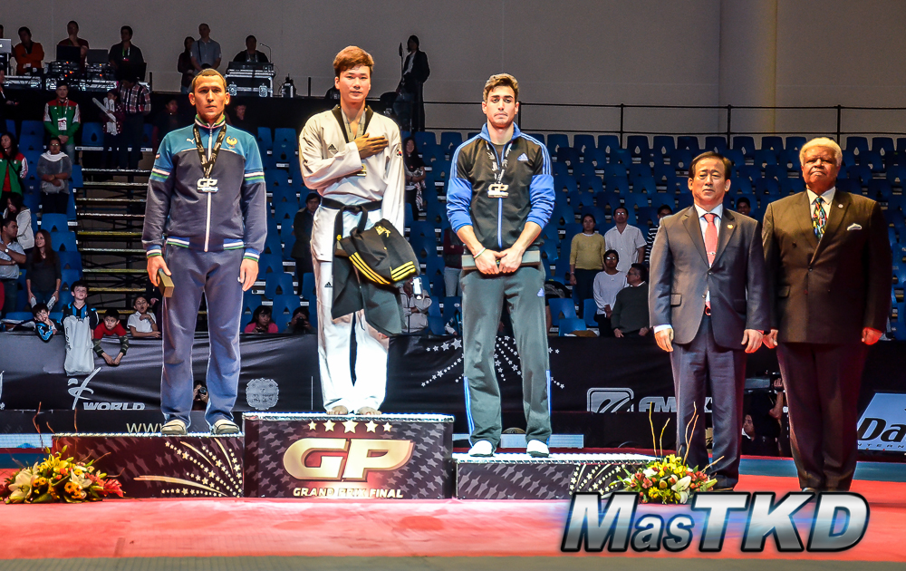 Podio M+80 Kg. - Grand Prix Final, Taekwondo, Querétaro 2014