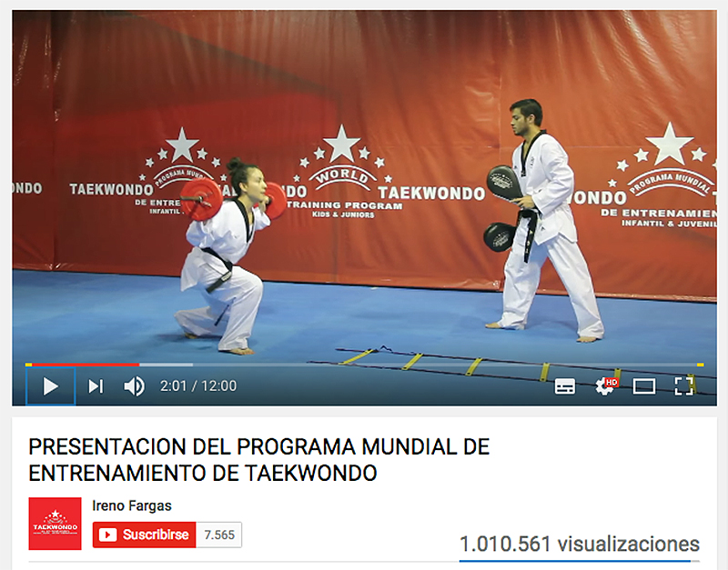 World Taekwondo Program supera el millón de vistas