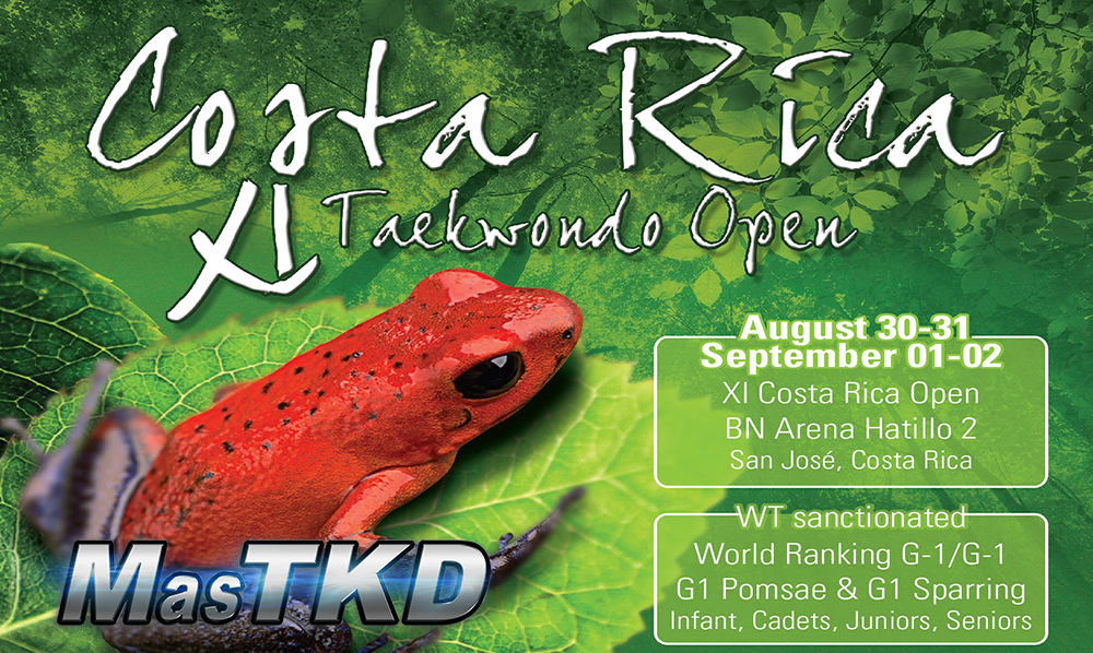 Información del XI Costa Rica Taekwondo Open