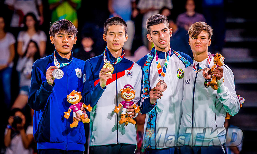 _YOG_Buenos-Aires-2018_Podio-Taekwondo_M-63_Juegos-Olimpicos-de-la-Juventud