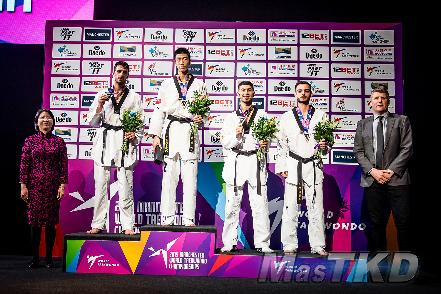 Podium_M-63_Manchester-2019-World-Taekwondo-Championships_mT-