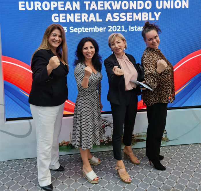 Four women completed the European Taekwondo Union for new administration term