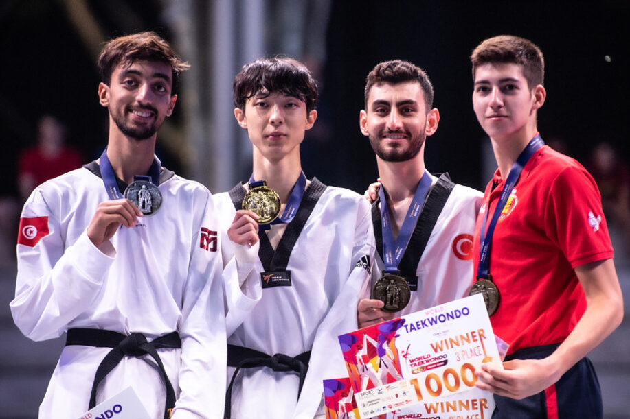 Podium_M-58kg_Roma 2022 World Taekwondo Grand-Prix