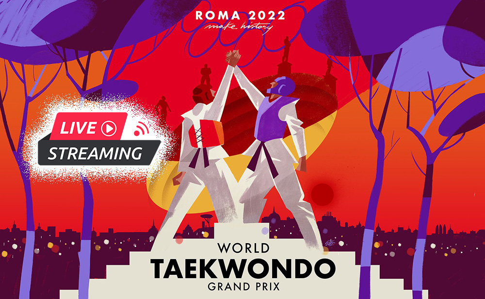 Video streaming of the Roma 2022 World Taekwondo Grand-Prix