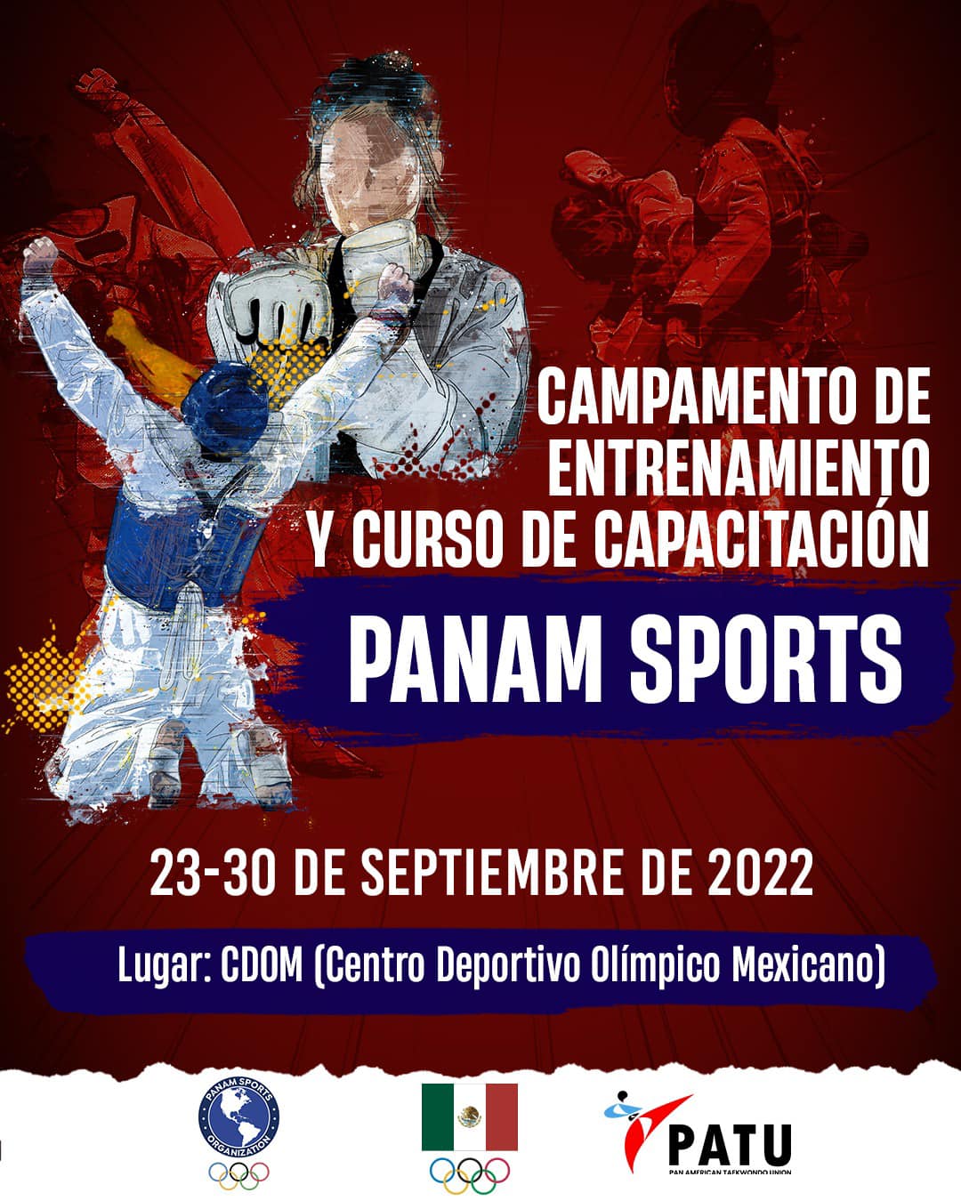 México será sede del Campamento Continental y Curso de Capacitación de PanamSports 2022