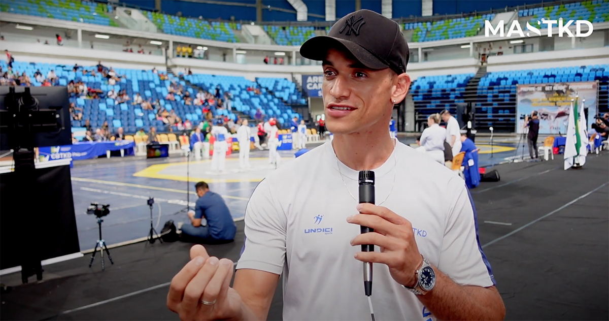 Entrevista com Ícaro durante sua participação nas Eliminatórias dos Jogos Pan-Americanos