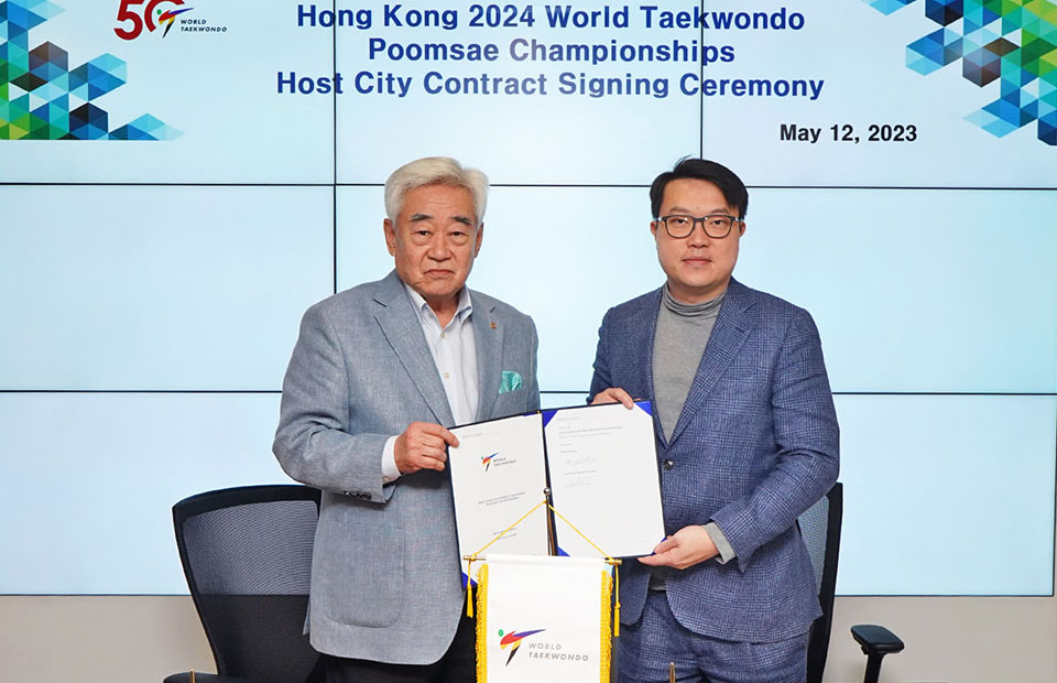 Hong Kong signs Host City Contract for 2024 World Taekwondo Poomsae Championships