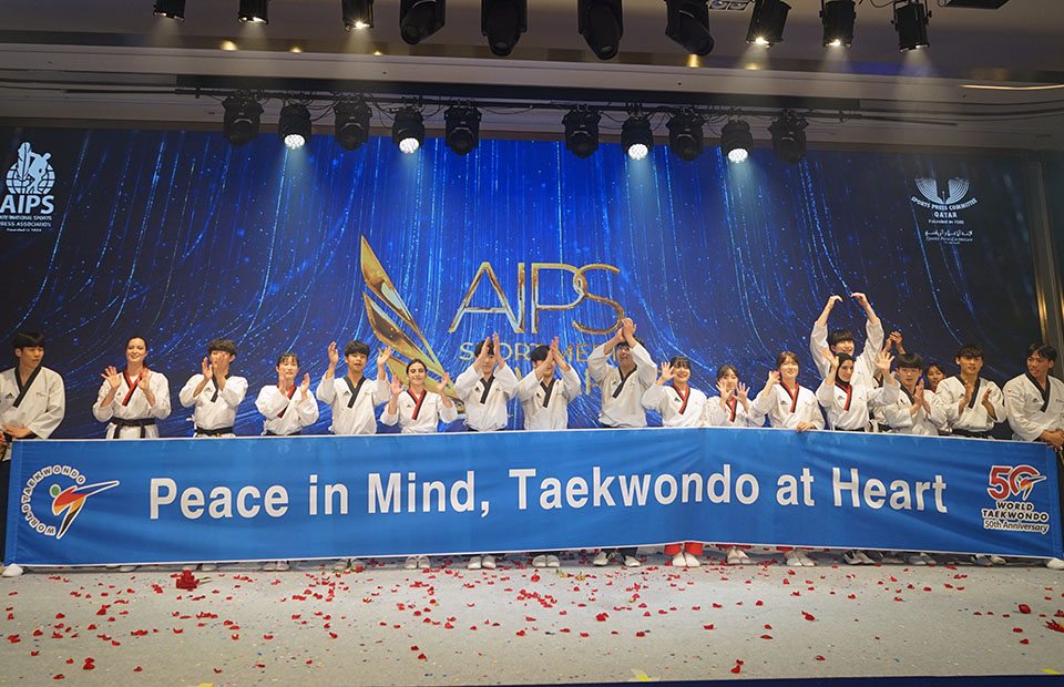 World Taekwondo Demonstration impresses at AIPS Sports Media Awards Ceremony in Seoul