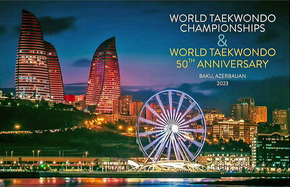 Bakú se prepara para recibir el Campeonato Mundial de Taekwondo