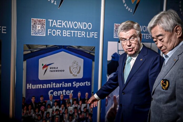 El presidente del Comité Olímpico Internacional asiste al Campeonato Mundial de Taekwondo Baku 2023