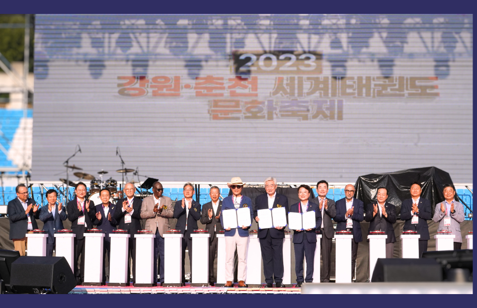 Implementation Agreement on Relocation of Headquarters of WT signed at Gangwon Chuncheon 2023 World Taekwondo Cultural Festival