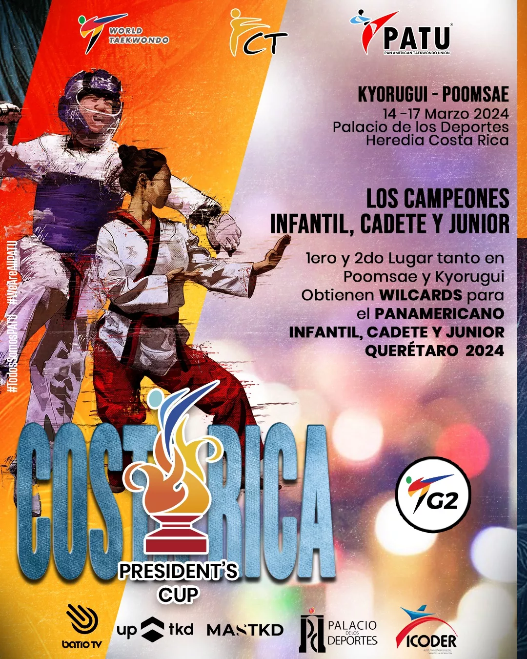 Wild Cards in President's Cup: Direct quotas to the pinnacle of Pan-American Taekwondo events