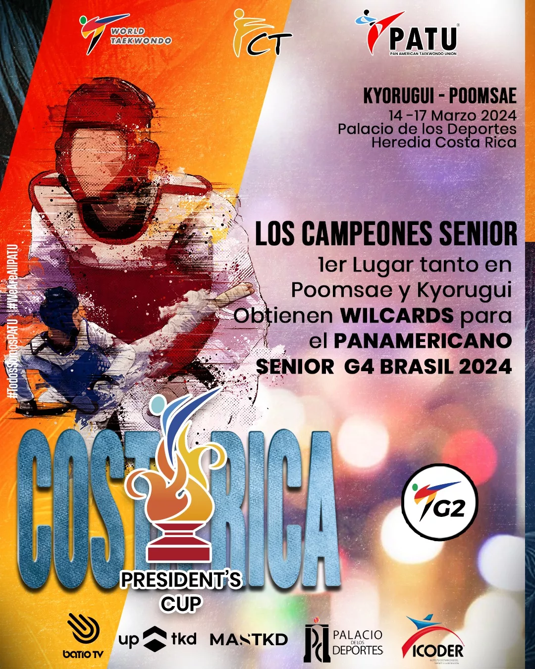 Wild Cards in President's Cup: Direct quotas to the pinnacle of Pan-American Taekwondo events
