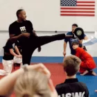 Terrence Jennings Leads Kombat Taekwondo Development Camp in Portland